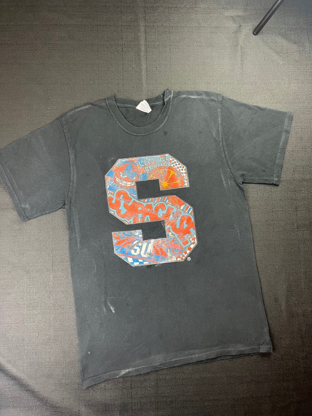 Port & Company Medium Black Cotton Syracuse Graphic T-shirt